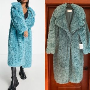 BRAND NEW ASOS Design Faux Fur Maxi Coat ❤️